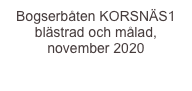 Bogserbåten KORSNÄS1 blästrad och målad, november 2020